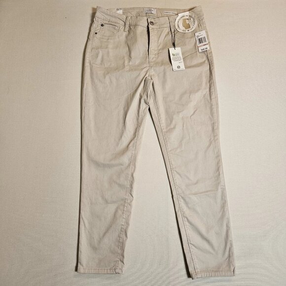 Curve Appeal Minimalist Jegging Pants Bone Size 12 Tummy Tucking Stretch NWT - Picture 1 of 6